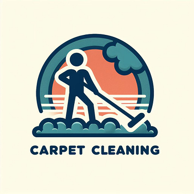 Carpet Cleaning Logo Demo Work graphic design logo