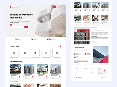 RealEstate Website UI Design app design branding design figma graphic design landing page mobile design realestate ui ux design web design website