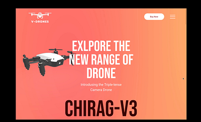 V-Drones Product Info Page 3d animation dora motion graphics product info