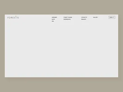 Forestis Hotel Website calm clean design concept desktop holiday hotel luxury minimalism motion swiss design tourism travel industry traveling travelling ui vacation web design website