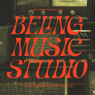 Beling Music Studio album band brand identity branding card cover design font graphic design invitation logo logotype magazine music poster siger studio type typeface typography