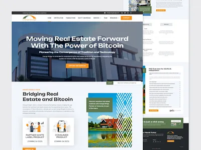Orange Bridge branding elementor graphic design motion graphics ui web design development wordpress