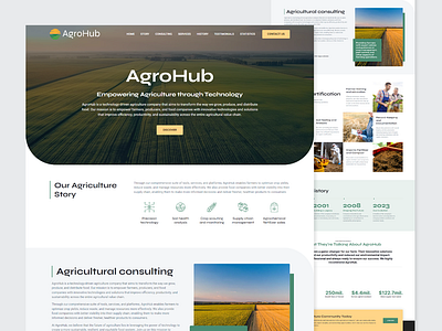 AgroHub branding elementor graphic design motion graphics ui web design development wordpress