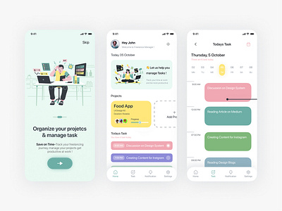 Task Organizer APP Design Concept app ui design 2024 task app design task management app task management app design task organizer app design ui design 2024