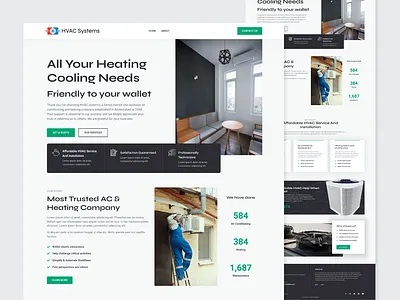 HVAC systems branding design elementor elementor pro graphic design motion graphics ui web design development wordpress