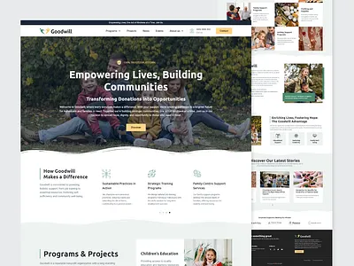 Goodwill animation branding design elementor elementor pro graphic design logo motion graphics ui web design development wordpress