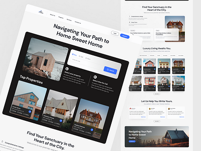 Clasio Real Estate web branding clean ui design graphic design hellodribbble landing page landing page design landing page ui minimal modern real real estate sharp design ui