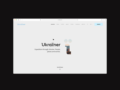 Ukrainer redesign blog page branding corporate website landing page news portal ui ukraine ux