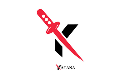 K-katana best logo branding colorful logo design flat graphic design icon japanese k k mark katana katana sword logo logo design logo inspire logo mark sword vector