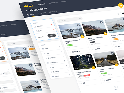 Viego - video streaming branding saas ui ux video streaming web app web application website