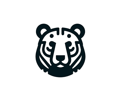Geometric Bear logo branding design graphic design icon illustration logo typography ui ux vector