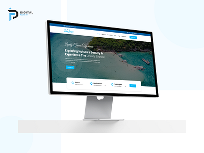 TourTrove - Travel Landing Page Design branding figma graphic design motion graphics tourtrove ui yacht