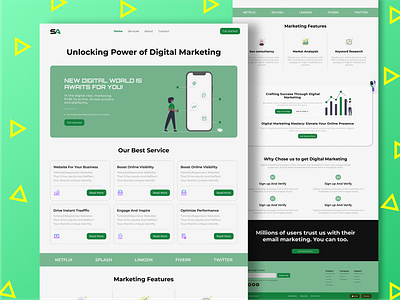 Social Agency design figma frontend marketing website responsive design seo friendly ui ux web design