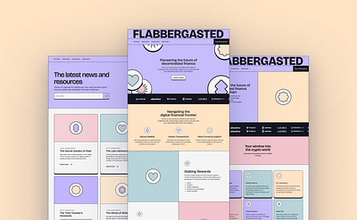 Flabbergasted UI Kit – SaaS multipage theme neobrutalism purple tailwind yellow