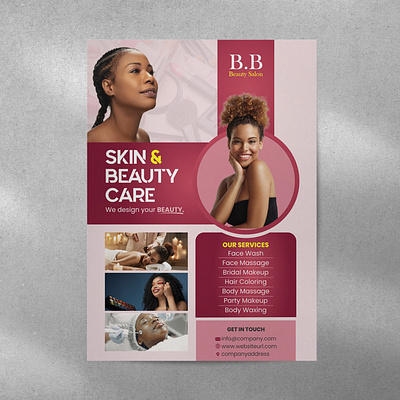 Beauty Salon Flyer flyer design graphic design