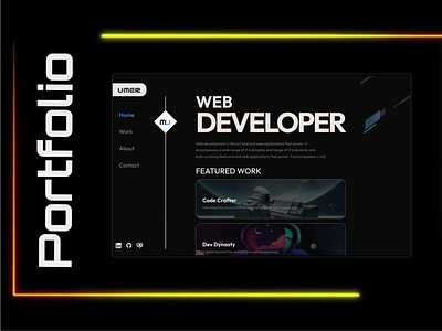 Portfolio Website figma frontend portfolio portfolio design portfolio development responsive design ui ux web design web ui web ux
