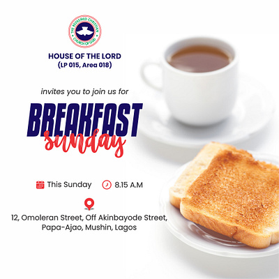 Breakfast Sunday flyer design graphic design
