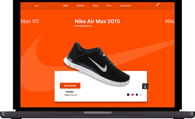 Shoe Landing Page branding dailyui desktopapp desktoplandingpage figma landing page mockup shoe shoelandingpage ui uiux