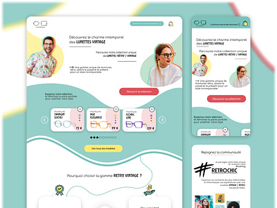 La Lunetterie - Landing Page design formation landing page project ui ux