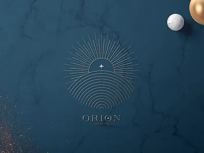Orion Logo Design brand identity branding celestial logo minimalistic star sun