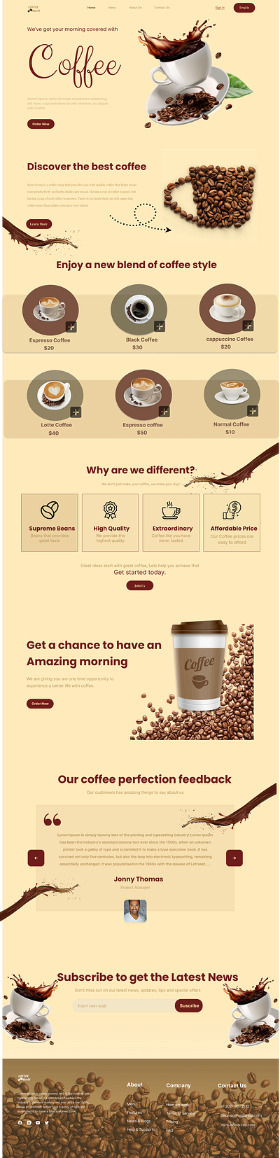 E-commerce landing page graphic design landing page ui uiux design web design