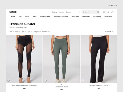 Catalogue Design — Fashion E-commerce website catalogue clothes store e commerce fashion minimalistic ui ux web web design website