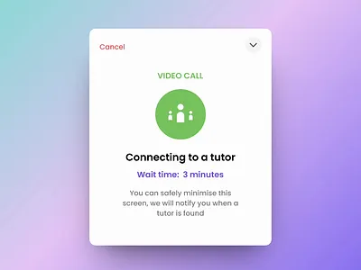 Student waiting screen animation animation design modal ui ux