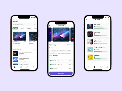 Hii guys, Check out the online course app design Thanks!
