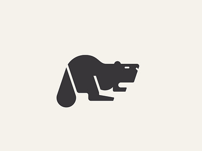 Oil Beaver animal animal logo beaver bold flat geo geometric geometric logo idea logo modern nature oil simple vector wildlife