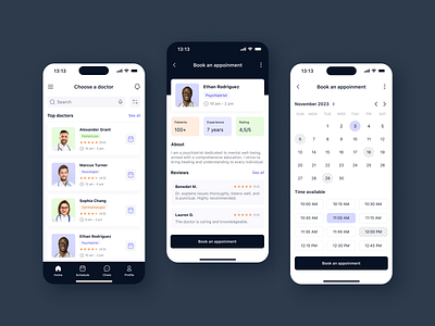 Docfinder - IOS Mobile app, Healthcare ai app branding design health healthcare ios logo mibile ui user experience ux uxrs