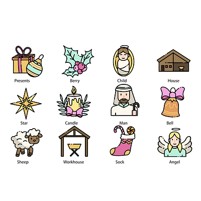 Christmastime 2d animation celebration cheer christmas concepts design festive flat holiday icon icons illustration joy love magic man motion woman