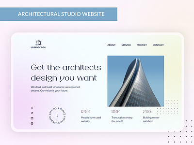 DESIGN CONCEPT | ARCHITECTURAL STUDIO WEBSITE concept figma uiux design web design