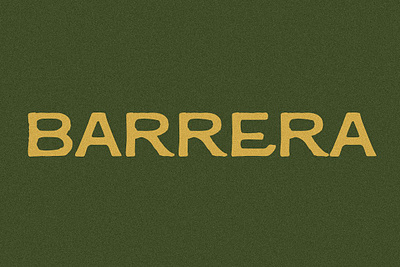 Barrera I A Handmade Display Font display font font handmade font