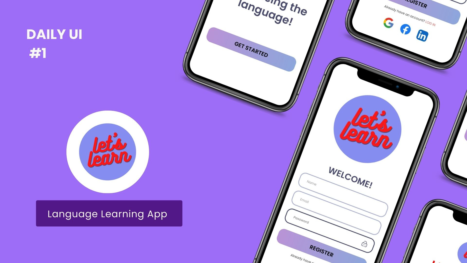 Daily Ui #01 app branding design graphic design logo ui ux
