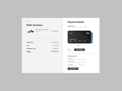 Day 2 of #DailyUI Challenge - Credit Card Checkout 👟✨ checkoutpage dailyui designjourney ecommercedesign onlineshopping shoeshopping shoppingcart ui uichallenge uxmagic visualexperience webdesign