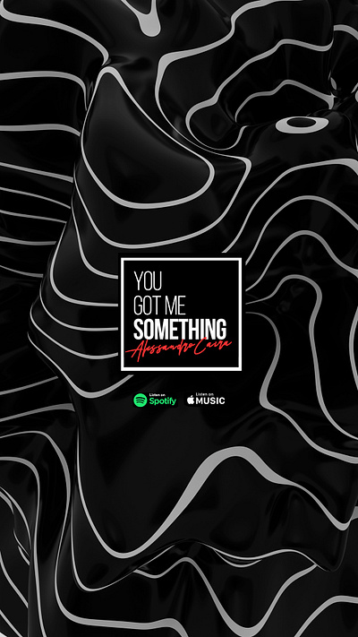 You Got Me Something Illustration alessandro caira branding cover design dj design edm cover illustration music design spotify