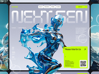 Next Gen Design Agency 2000 3.0 3d agency crypto design landing landing page design landingpage modern product startup ui uiux ux web web 3.0 web3 website y2k