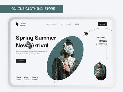 DESIGN CONCEPT | ONLINE CLOTHING STORE concept figma uiux design web design