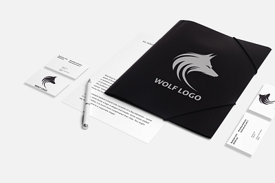 Abstract Wolf Logo Design. branding graphic design logo logotype
