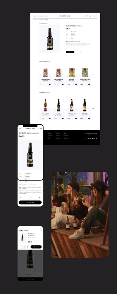 THE BEST BEER - Card Product design ui web website