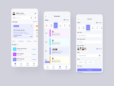 Taskly- Task Management Mobile App app appdesign design designer management mobile mobileapp project projectmanagement task taskly taskmanagement ui uidesign uiux ux uxdesign