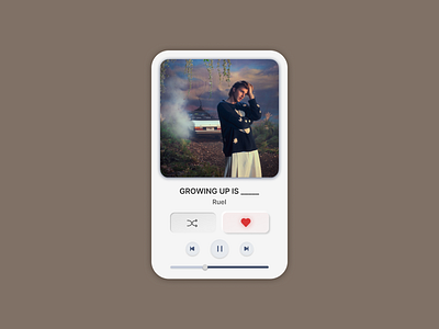 neumorphism music player app apple music design modern design music musicplayer neumorphism new design no flat design player ruel ui