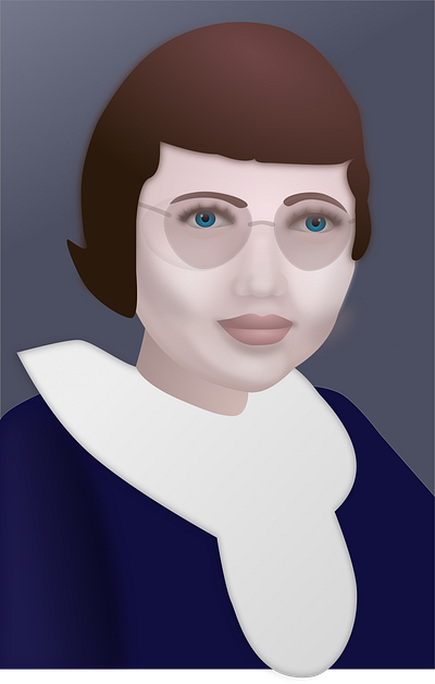 My Mother face illustration portrait vector woman