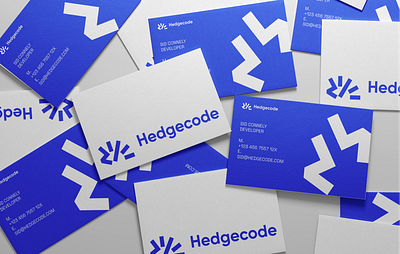 Hedgecode brand brand identity branding businesscard code design figma graphic design identity it logo logo design network pattern ui vector visual identity web