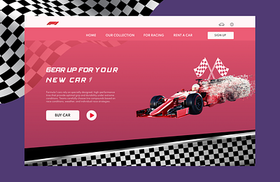 "Unleashing the Speed Demon: A Glimpse into Formula 1 Mastery 🏎 app design bangladseh branding design landingpagedesign ui uiux