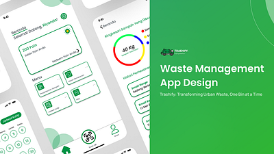 Trashify app design ui ux waste management