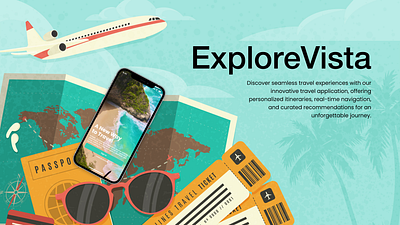 ExploreVista app design travel app ui ux