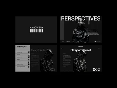 NANOWEAR Web & Brand Design avantgarde brand branding design fashion landingpage product design streetwear techwear ui user experience user interface uxui visual design visual identity web web design
