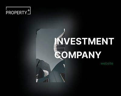 Website for the Investment Fund Property+ branding graphic design logo ui