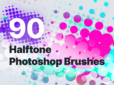 90 Halftone Photoshop Brushes abstract brush brushes circles design dot dotted flat funky geometric gradient graphic design half tone halftone logo mesh modern photoshop psbrushes shapes